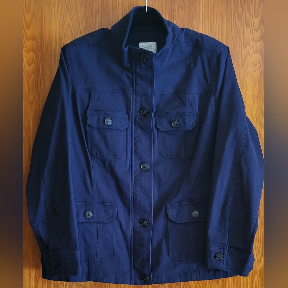 Market & Spruce Cargo Jacket 1X